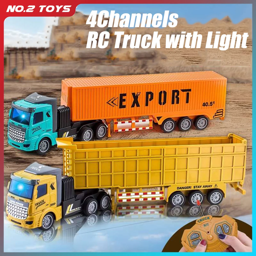 Heavy Equipment Vehicles - Camión contenedor de juguete RC para