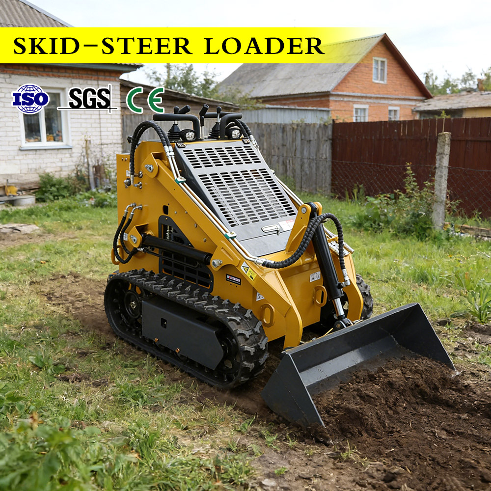 Brand Heavy Equipment - Minicargadora de Dirección Deslizante Robusta con