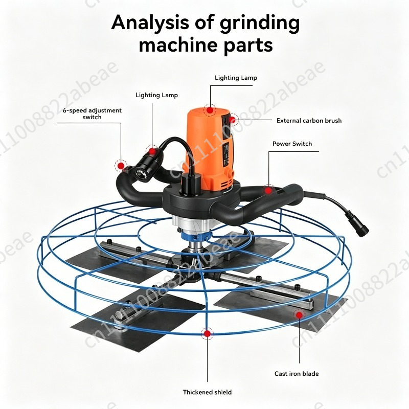 Llana para cemento, lijadora e - Power Trowel Concrete reseña y precio